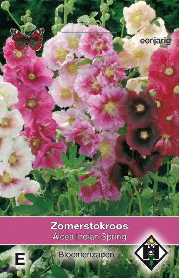 Stokroos Indian Spring Mix (Alcea) 75 zaden