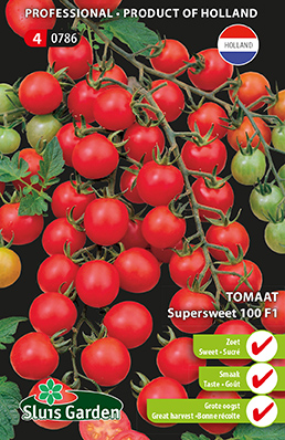Kerstomaat Supersweet 100 F1 (Solanum) 20 zaden SL