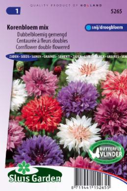 Korenbloem Dubbelbloemige Mix (Centaurea) 220 zaden SL